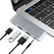 4 в 1 USB 3,0 порт type-c HDMI 4K концентратор-картридер адаптер usb-концентратор C концентратор для Мульти USB 3,0 USB-C для iPad Pro type-C устройства
