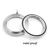 Wholesale with Crystals Floating Lockets Waterproof 20mm 25mm 30mm 35mm 316l Stainless Steel Round Glass Locket Pendant 3