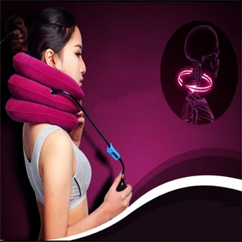 

Three-Layer Cervical Device Inflatable Health Cervical Care Neck Therapy Massager Tool Traction Device For Home