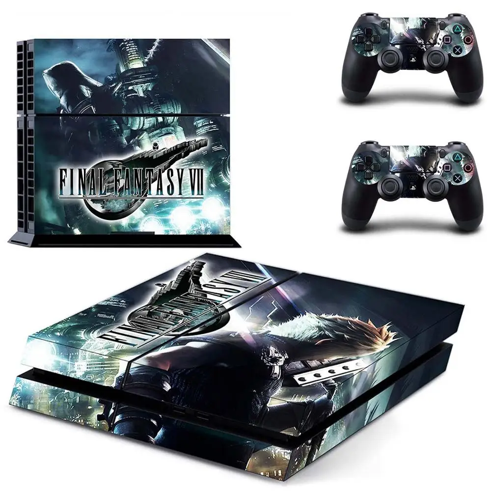 Наклейка s последняя фантазия VII наклейка для PS4 PS 4 виниловые наклейки игровая станция 4 Adesivo для консоли playstation 4 и 2 контроллера - Цвет: GYTM2614