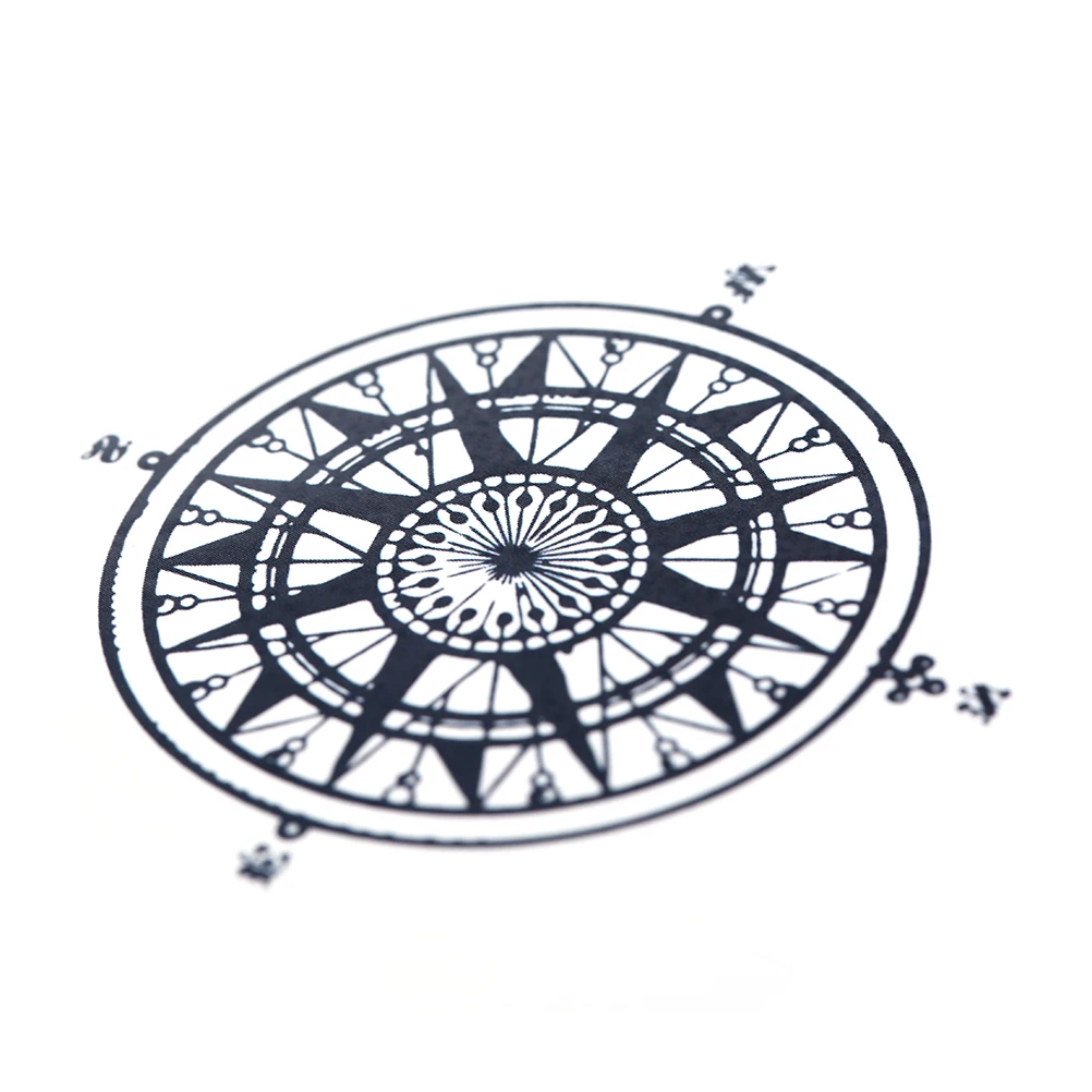 Тату наклейки с компасом и символом контракта 1 шт.|Временные тату| |