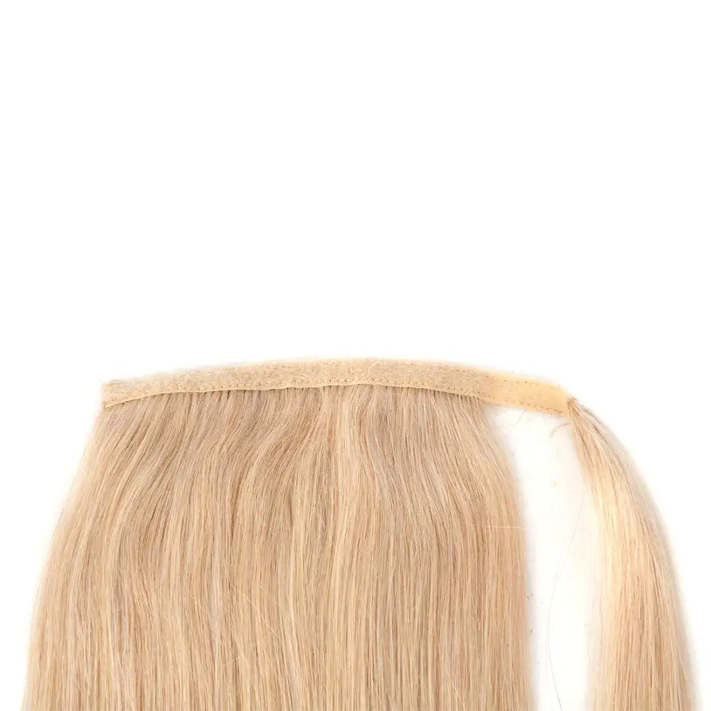 Neitsi Straight Human Hair Ponytail 100% Natural Machine Made Remy Clip In Real Pony Tail Hair Extensions 12" 16" 20"