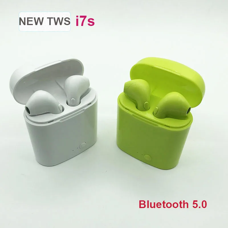 Беспроводная гарнитура Bluetooth наушники i7S Tws Близнецы с зарядной коробкой для iPhone
