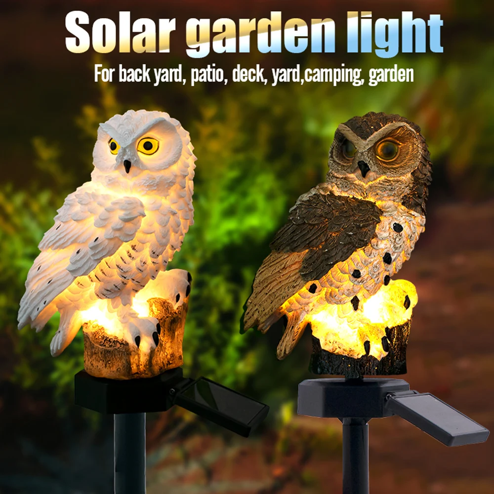 

Lawn Light Landscape Waterproof Ornament Yard Owl Shape Lamp Garden LandscapeDecorative Path Outdoor Walkway
