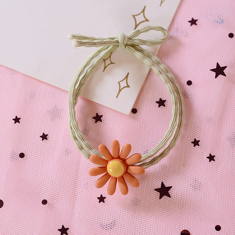 1 шт. резинка для волос с цветком Маргаритки|Аксессуары девочек| |
