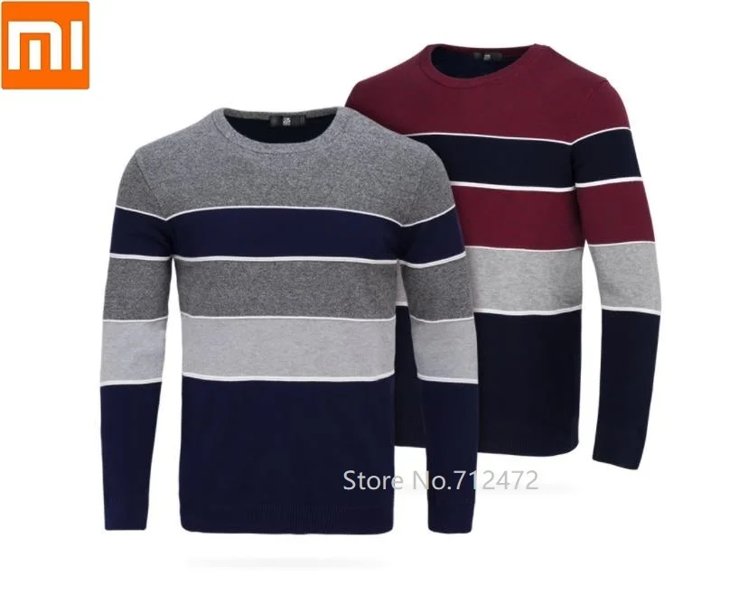 Xiaomi Men super soft velvet knit round neck sweater Autumn Winter knitting Long Sleeve Comfortable