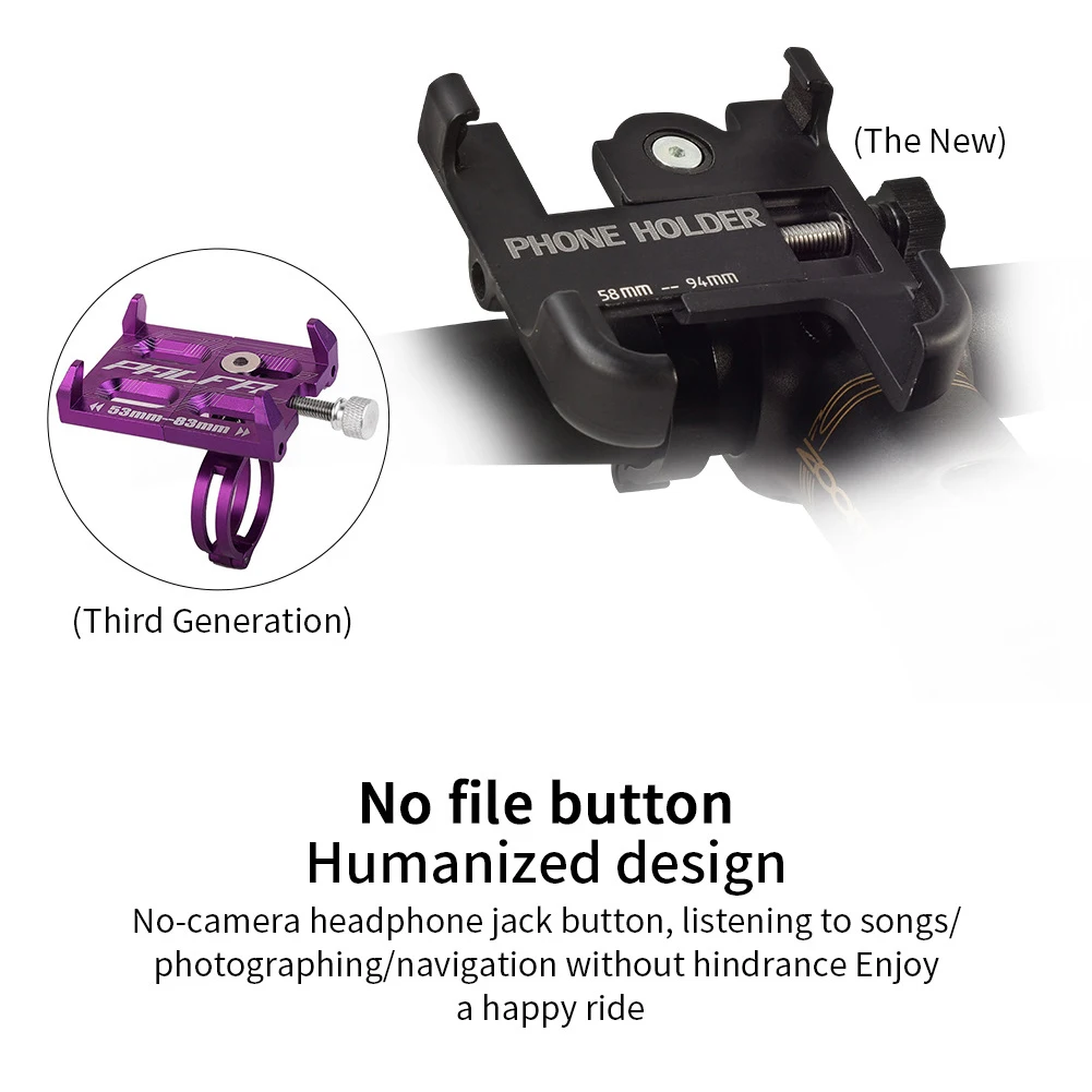 Handle Motorcycle Bike Cycling Mobile Phone Holder Aluminum Alloy Outdoor Baby Stroller Base Easy Install Adjustable Width