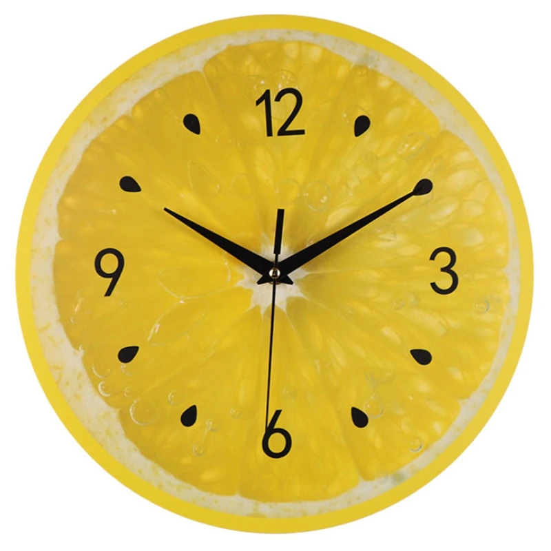 ELEG-Lemon настенные часы в виде фруктового дерева, лайма, современные кухонные часы, домашний декор, часы для гостиной, тропические фрукты, настенные художественные часы