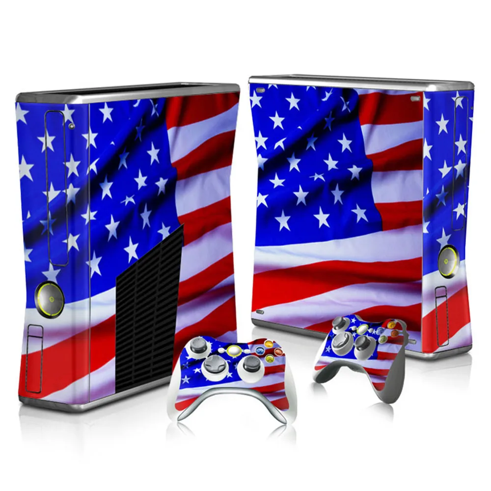 Чехол наклейка для Microsoft Xbox 360 Slim Decal Skin Console и 2 наклейки|cover sticker|cover for microsoftcover |