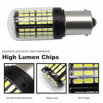 

2pcs Turn Signal Lights Set Car Auto 1156 7506 P21W BA15S LED Bulbs 6500K 3250LM