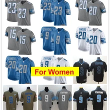 Женские футболки Detroit Matthew Stafford Barry Sanders Darius Slay color rush