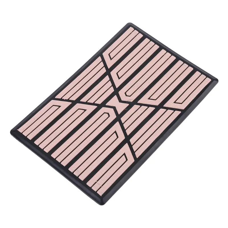 Universal PVC Car Floor Carpet Pad Heel Foot Mat Pedal Patch Cover 25x15cm Car Mat Anti-skid Pedal