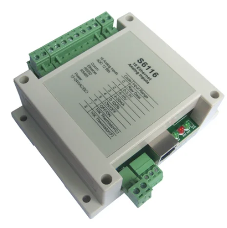 16-канальный сетевой модуль ввода аналоговых сигналов и Ethernet модуль сбора данных