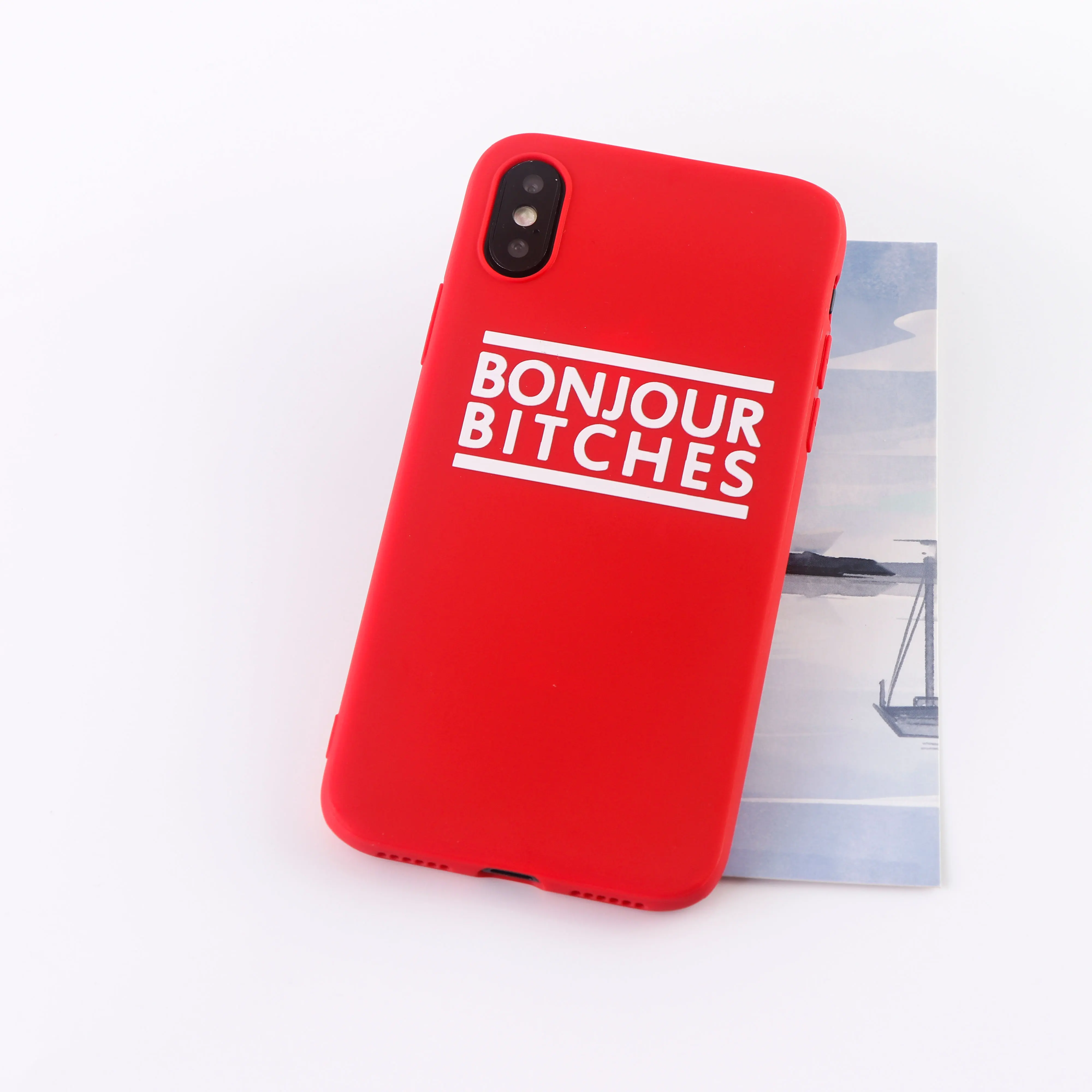 8633-Red No Bad Vibes чехол для телефона для iPhone X XS XR Max 8 7 6 S plus 11 Pro MAX чехол s Мягкий силиконовый чехол для мобильных телефонов - Цвет: 8633-Red