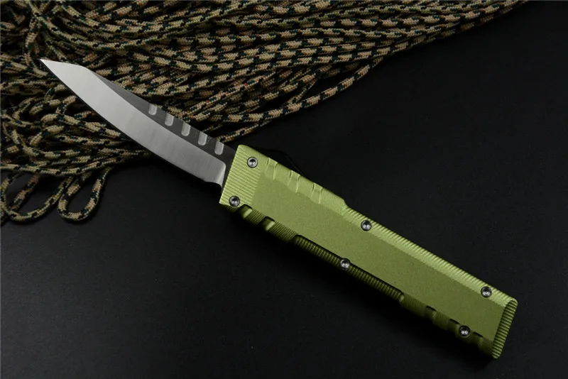 Green handle Y-START Hightech тактические ножи 154 см лезвие 6061-T6 ручка из алюминиевого сплава " Открытый Отдых Охота выживания снаряжение - Цвет: Green handle