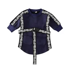 Осеннее платье-пуловер для маленьких детей удобное серое платье с длинными рукавами для маленьких девочек милое Повседневное платье принцессы