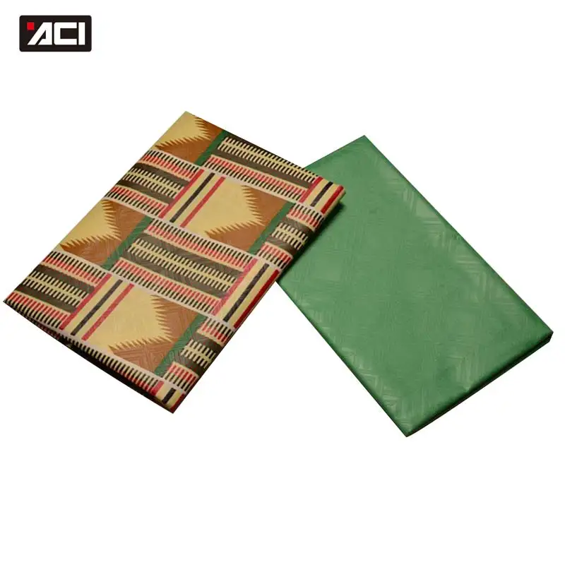 19060000 ACI настоящий воск принт африканская ткань Гана Kente Tissus пэчворк 2 ярдов микс Анкара ткань простое крашение тиснение 2 ярдов - Цвет: 19060000