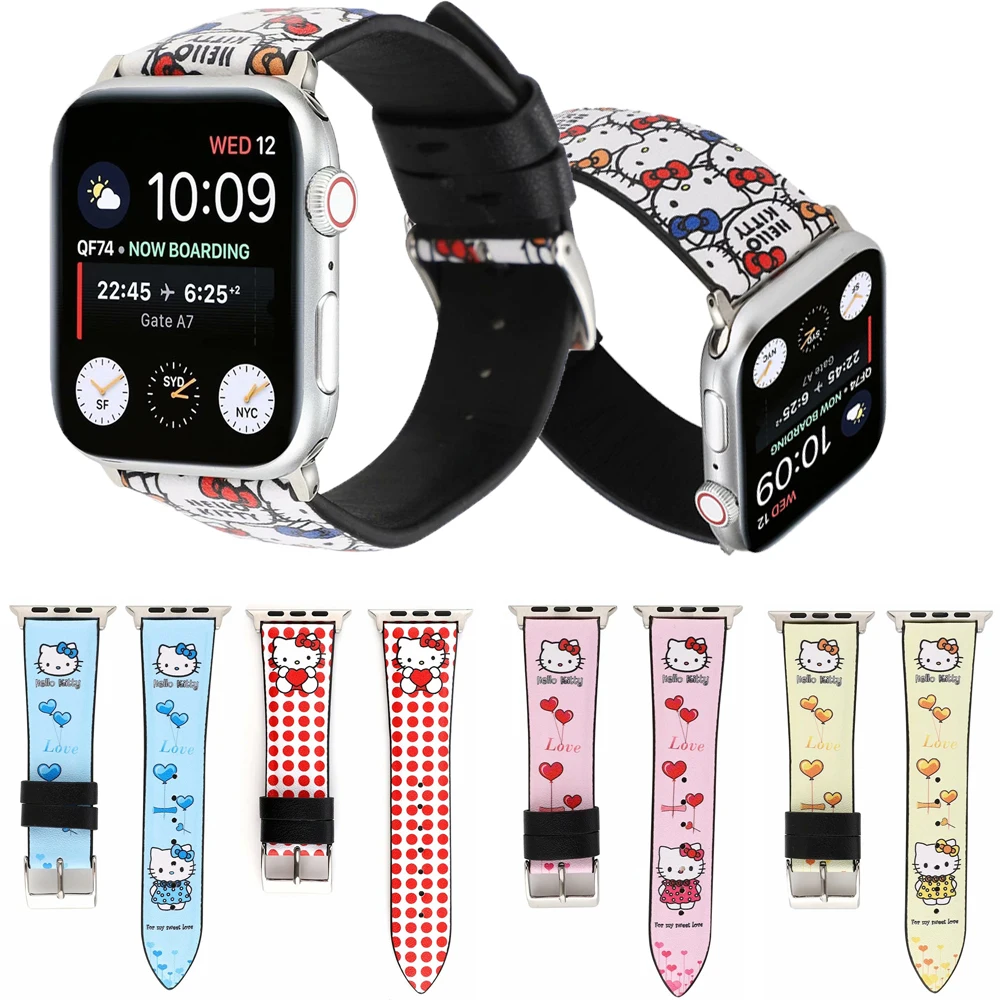 Милый силиконовый ремешок с Минни и Микки Маусом для apple watch 44/40 мм 38/42 iwatch 5/4/3/2/1