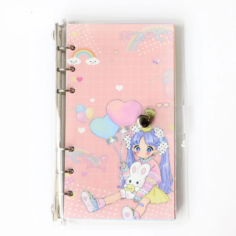 B Милый блокнот бумажный планировщик Bullet Journal Agenda школьный дневник записная книжка календарь путешественников ПВХ вкладыш мультфильм девушка блокнот - Цвет: B
