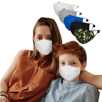 

10PCS Parent-child Suit Cotton Face Mask PM2.5 Windproof Foggy Haze Pollution Reusable Washable EarLoops Mascarilla Masque