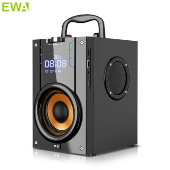 

EWA 2200mAh Wireless Bluetooth Speaker Outdoor LED Display 3D Surround Stereo Subwoofer TF FM AUX Card Player Radio Alarm Clock