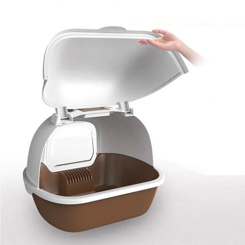 Portable cat litter box fully enclosed back flip Cat Toilet environmental protection splash proof and deodorizing pet sand basin Portable cat litter box fully enclosed back flip Cat Toilet environmental protection splash proof and deodorizing pet sand basin