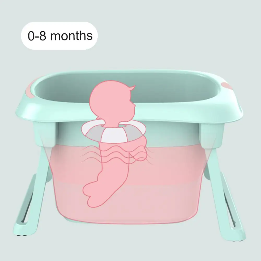 3-in-1 Baby Bath Tub Portable Toddler Collapsible Bathtub Folding Infant Shower Basin Anti Slip Skid Proof for 0-10 Years 3-in-1 Baby Bath Tub Portable Toddler Collapsible Bathtub Folding Infant Shower Basin Anti Slip Skid Proof for 0-10 Years