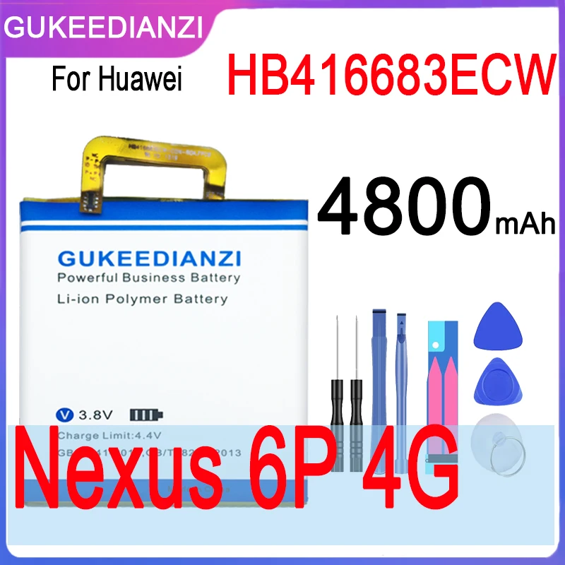 GUKEEDIANZI телефонный аккумулятор HB416683ECW для Huawei Nexus 6P H1511 H1512 4800 мАч Внешний Hua Wei