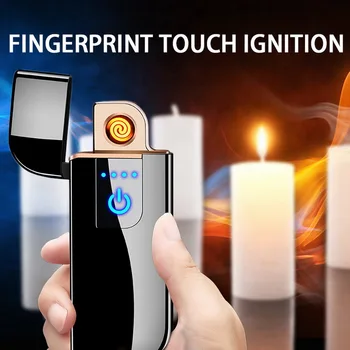 

2020 Newest Electronic Coil Lighter USB Rechargeable Tungsten Wire Cigarette Ignition usb touch sensor cigar lighters