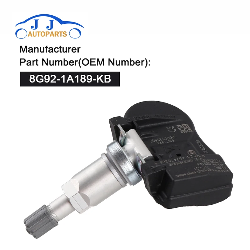 Датчик TPMS 8G92-1A189-KB для Ford Galaxy S-Max Mondeo датчик давления в шинах 8G921A189KB 433 МГц |