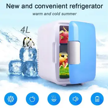

Dual-Use 4L Car & Home Refrigerators Ultra Quiet Low Noise Car Refrigerators Travel Freezer Cooling Food Fruit Storage Fridge