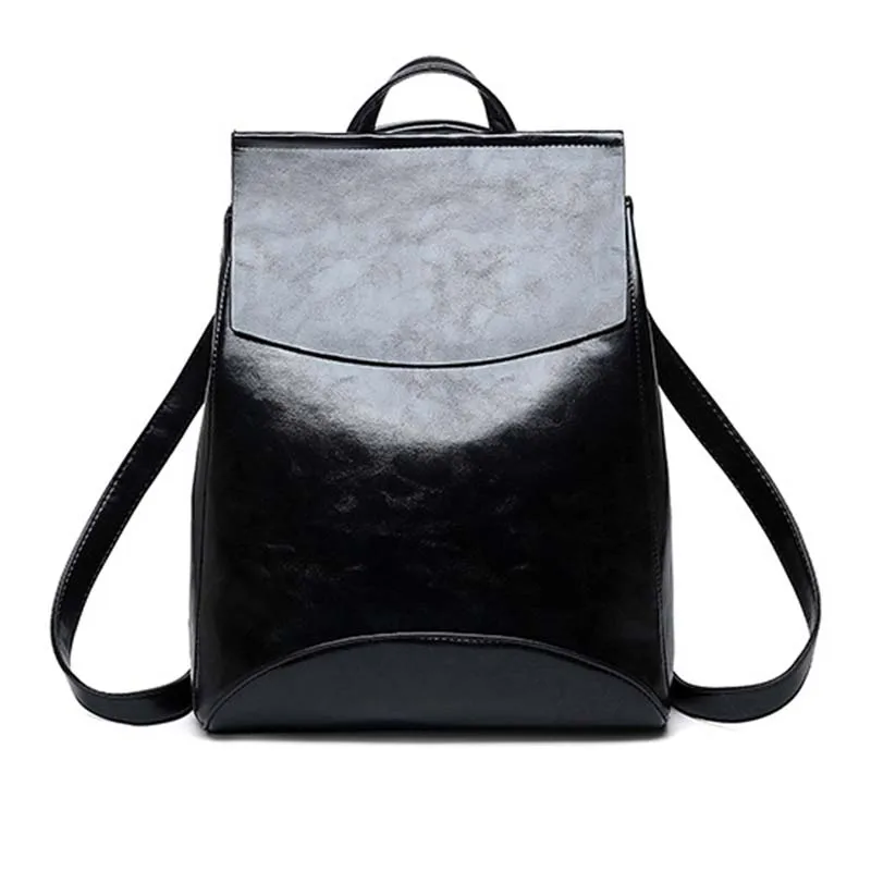 Модный женский рюкзак, Молодежный кожаный рюкзак для девочек-подростков, школьная сумка, Лучшая распродажа-WT - Цвет: Черный