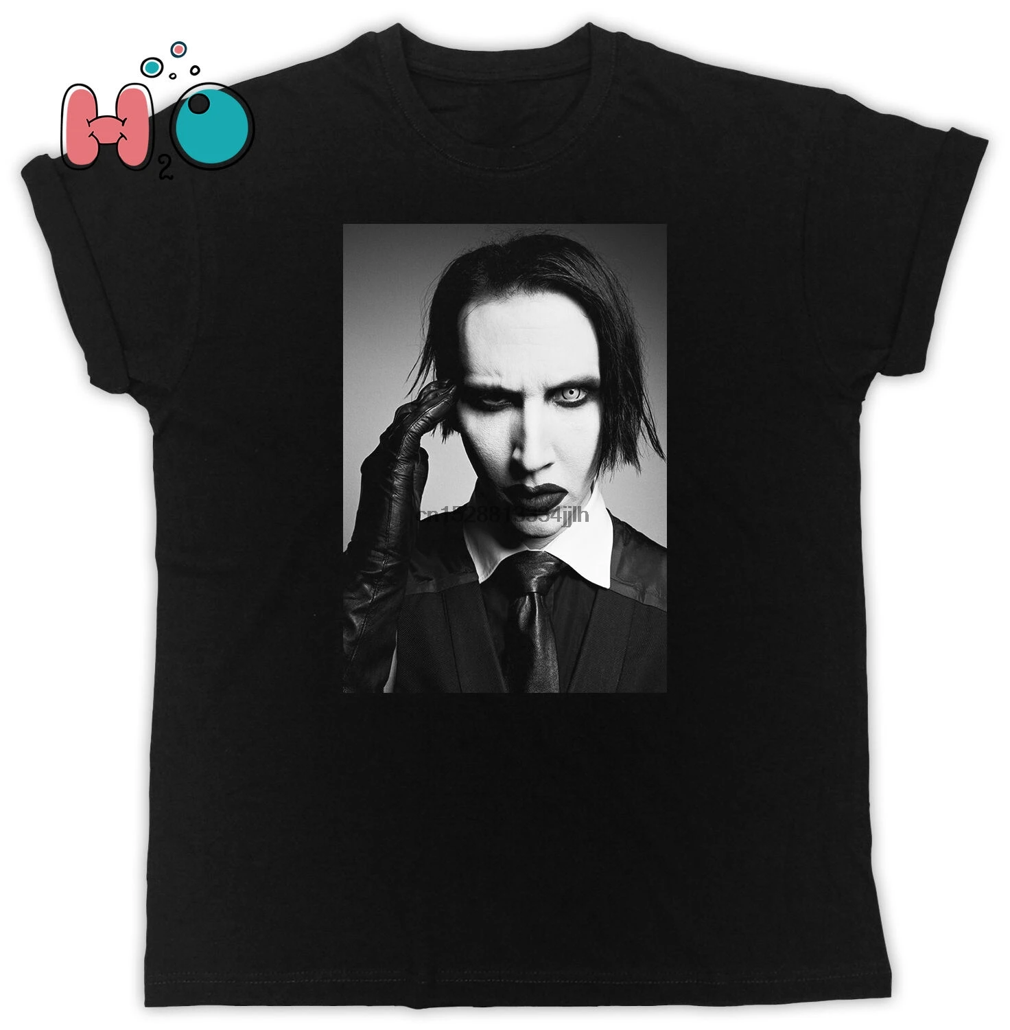 MARILYN MANSON идеальный подарок с коротким рукавом унисекс черная футболка | Мужская