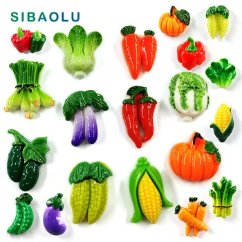 

10pc Resin Vegetable Food souvenir refrigerator fridge magnet sticker home decor garden wedding Decoration kitchen accessories