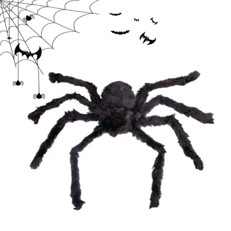 1 шт. 30-120 см черные Большие плюшевые пауки для Хэллоуина, детские игрушки, плюшевые черные разноцветные стильные вечерние украшения для Хэллоуина