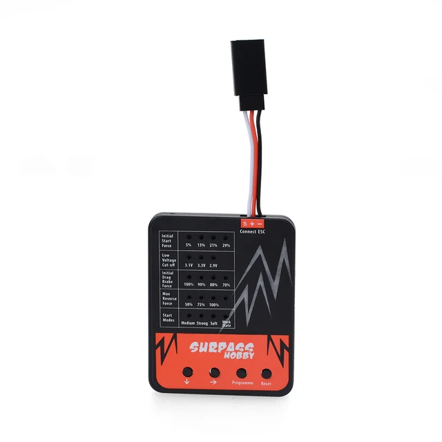 SURPASS HOBBY Crawler Esc Programing Card Programed Card LED 45A 60A 80A Brushed ESC for RC 1/10 Car ESC Electronic Speed