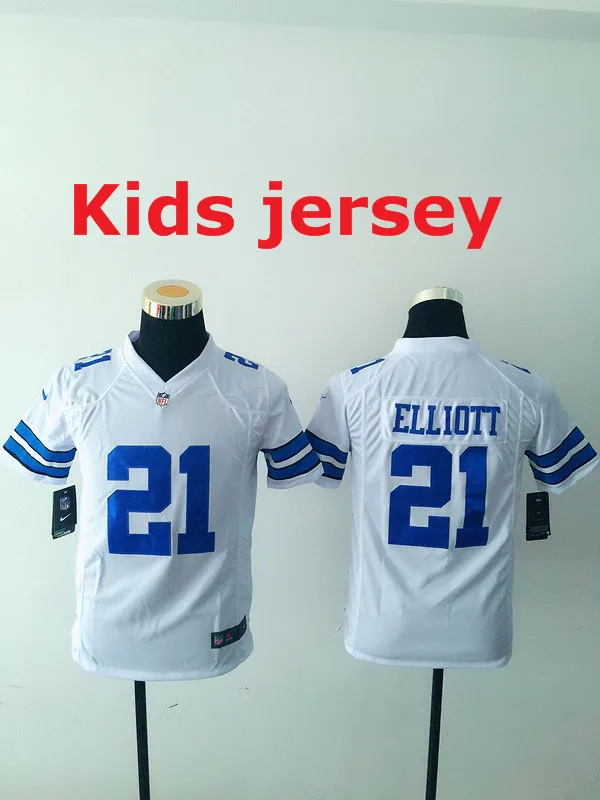 Белый Для детей и подростков; экспресс-; Dallas Tony Romo, Emmitt Smith, Cole besley, Sean Lee, Jason Witten, Ezekiel Elliott, для молодежи - Цвет: Белый