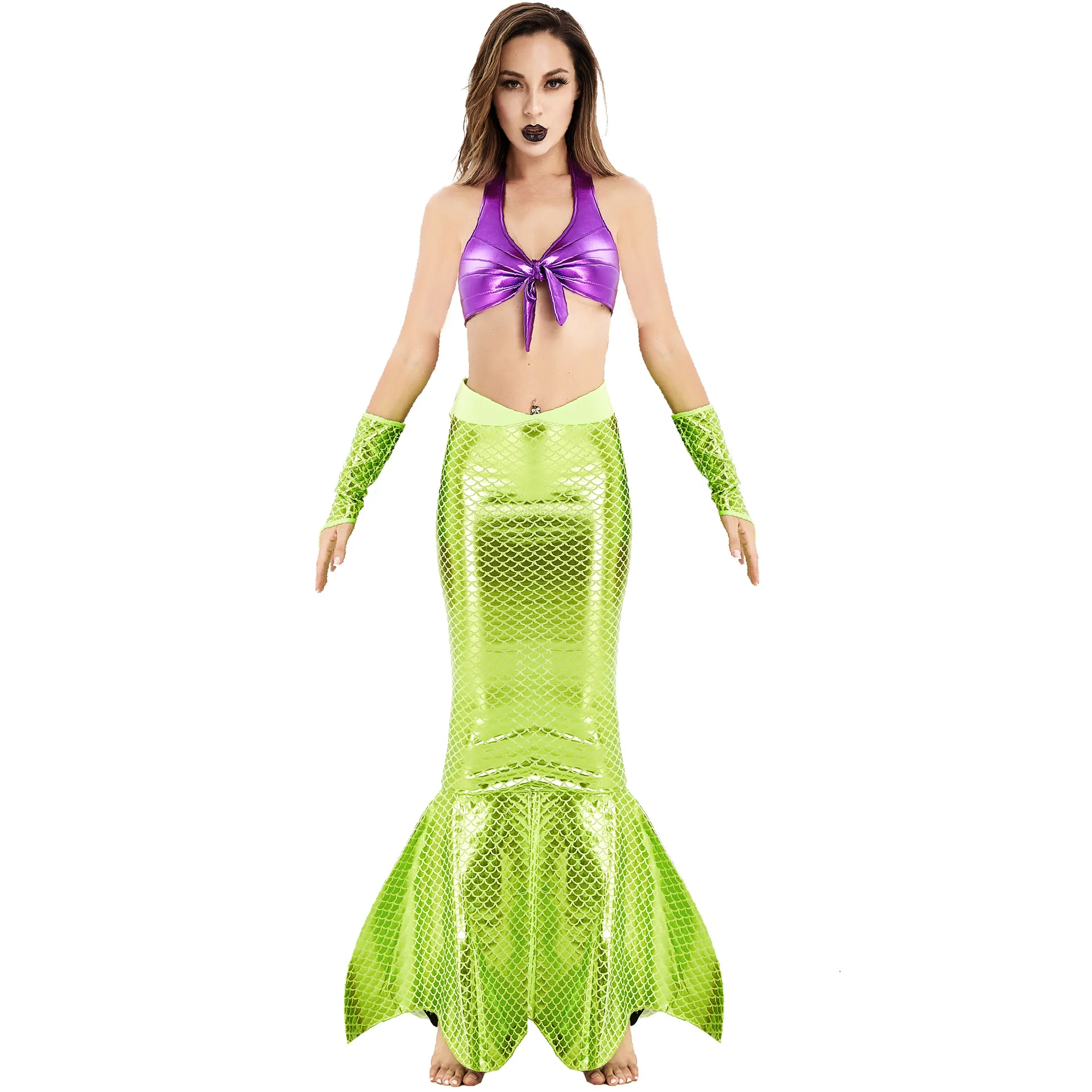 

European and American Women's Game Uniform Cosplay Halloween Costume Mermaid Role Play