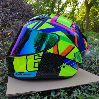 

Winter season professional motorcycle helmet with rainbow visor mask full face helmet cross helmet big wing ece approved