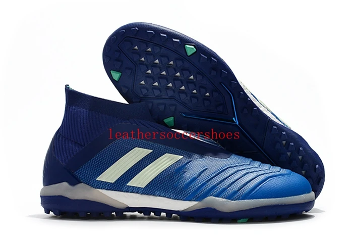 6 Мужские кожаные футбольные бутсы Predator Tango accelerator 18 в TF turf футбольные бутсы для помещений футбольные бутсы chuteiras Pogba - Цвет: 6