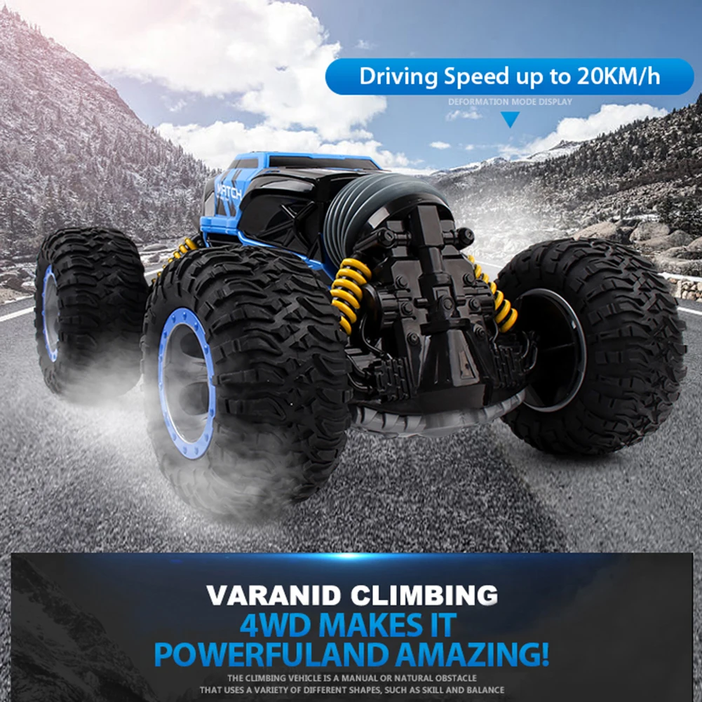 4WD 2,4G один ключ трансформация двухсторонний RC автомобиль скалолазание автомобиль детская игрушка