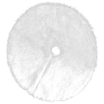 

FashionChristmas Tree Skirt ,1pc White Carpet Christmas Tree Skirt Base Floor Mat Cover For Christmas Tree Decoration New Year H