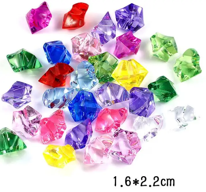 acrylic resin crystal stones artificial diamond beads aquarium decoration fish tand decal flower vase decor diy gift