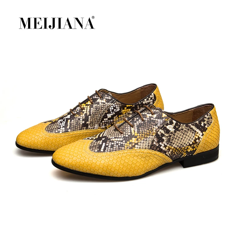 MEIJIANA Oxford Shoes Wedding Dress Shoes Men's Flats Men's Work Shoes Night Club ShoesFormal