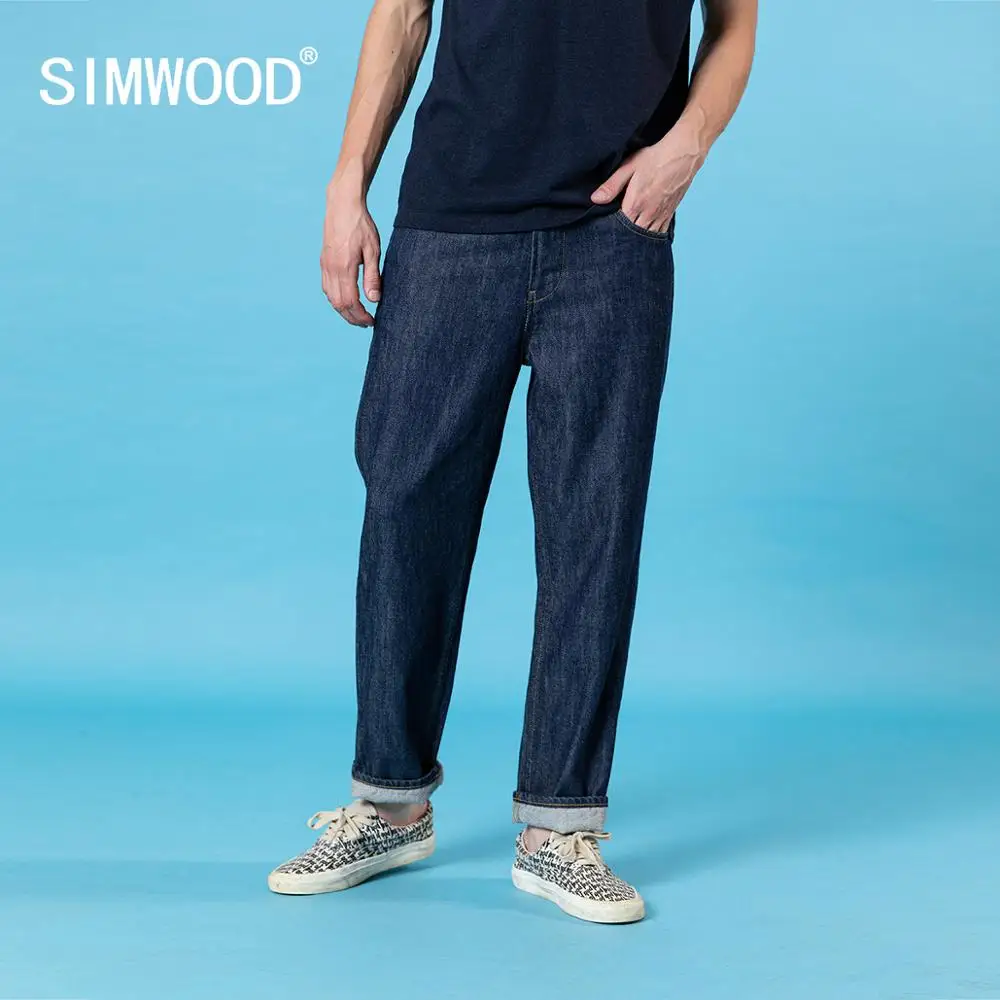 SIWMOOD 2020 summer new loose straight jeans men fashion oversize denim trousers plus size casual ankle-length jean SJ170223 SIWMOOD 2020 summer new loose straight jeans men fashion oversize denim trousers plus size casual ankle-length jean SJ170223