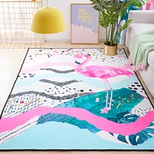 Скандинавский ins коврик с Фламинго гостиной настольный коврик для чая сетка Красная фото прикроватный матрас большая площадь Полный