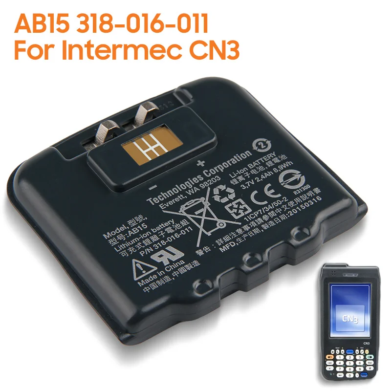 

Original AB15 318-016-011 Laptop Battery For Intermec CN3 Mobile Handheld Computer Genuine Replacement Laptop Battery 8.9Wh