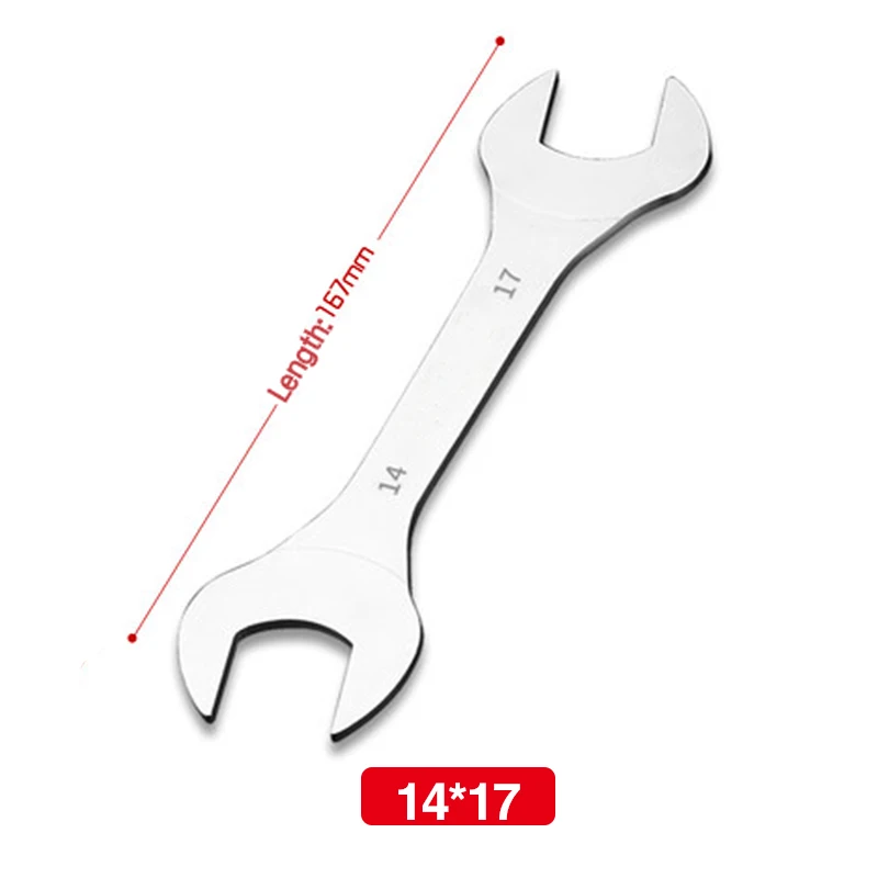 Ultra Thin Double-Ended Wrench - 14mm/17mm Metric Repair Tool