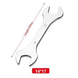 Ultra Thin Double - Ended Wrench - 14mm/17mm Metric Repair Tool (14mm - 17mm)