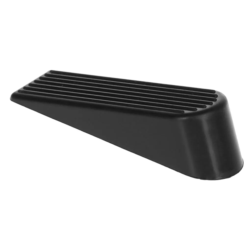 

1Pc Wedge Shaped Rubber Door Stops Non-Slip Buffers Safety Stopper Home Office